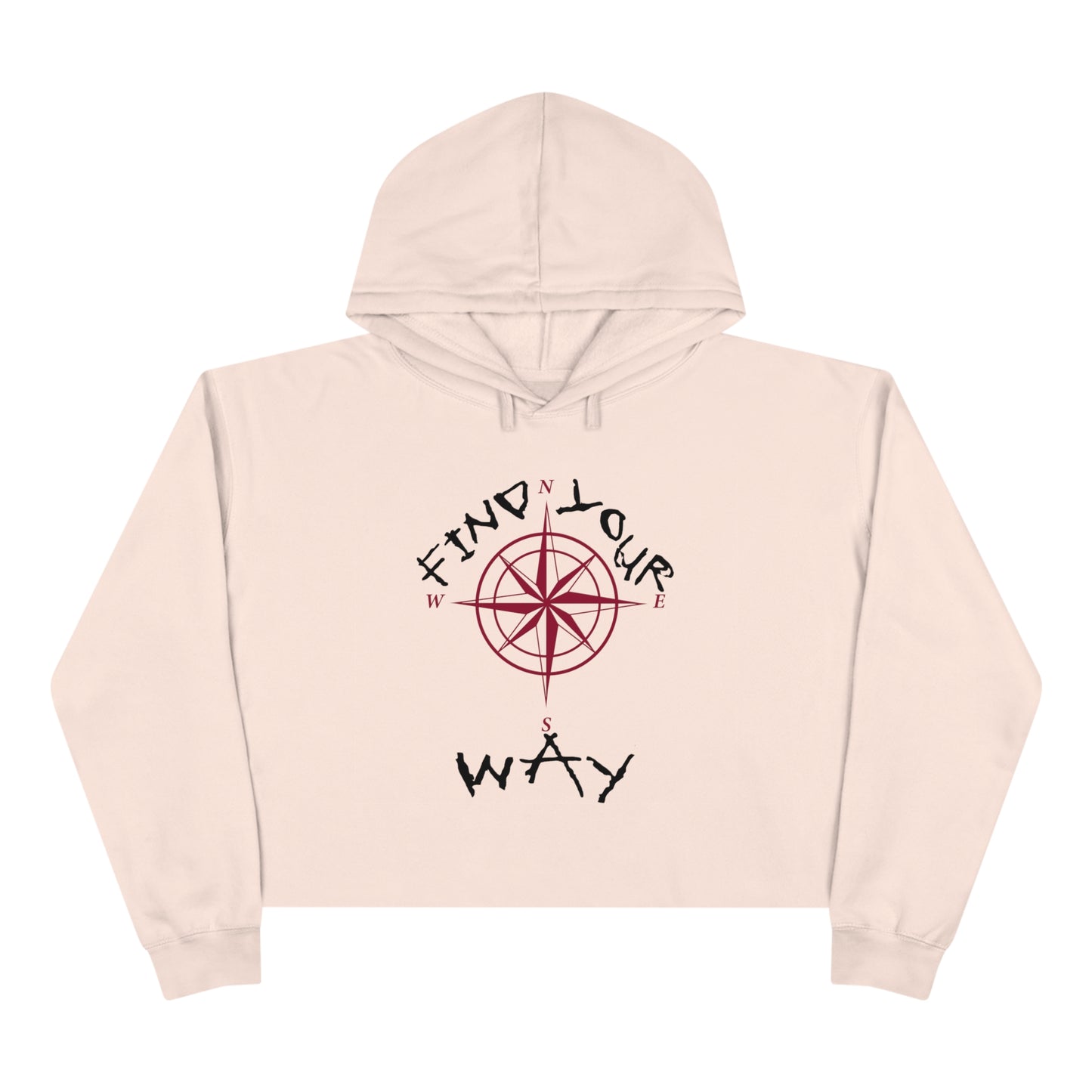 IR Find Your Way Crop Hoodie (POD) - Imperfect Reflectionz