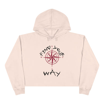 IR Find Your Way Crop Hoodie (POD) - Imperfect Reflectionz