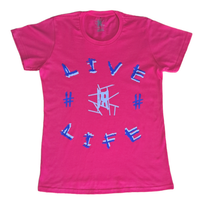 Camiseta manga curta Live Life