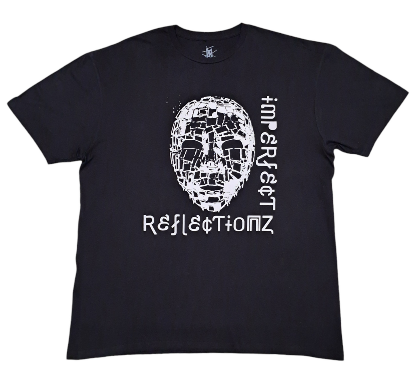 Imperfect Reflectionz Camiseta unisex con cara blanca/negra