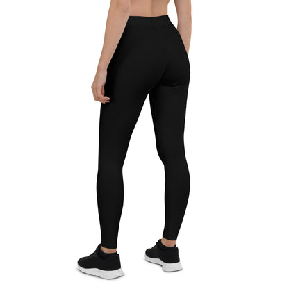 Leggings IR de talle bajo Negro con logo lateral (POD)