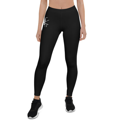 Leggings IR de talle bajo Negro con logo lateral (POD)