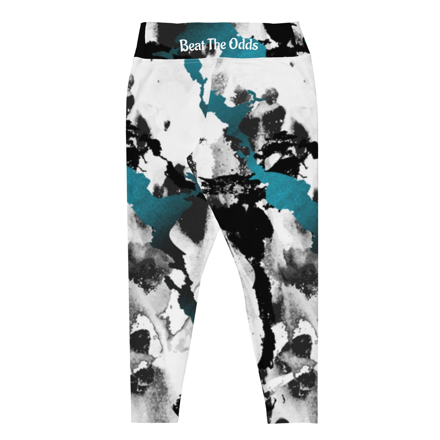 IR Plus Size Leggings- Abstract with small logo / I Matter - Beat the odds