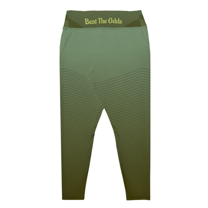 IR Plus Size Verde geométrico con logo pequeño / I Matter - Beat the odds (POD)