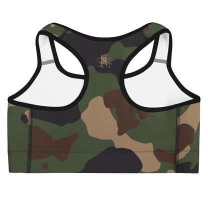 IR Camo Sports bra with Wht or Blk Trim