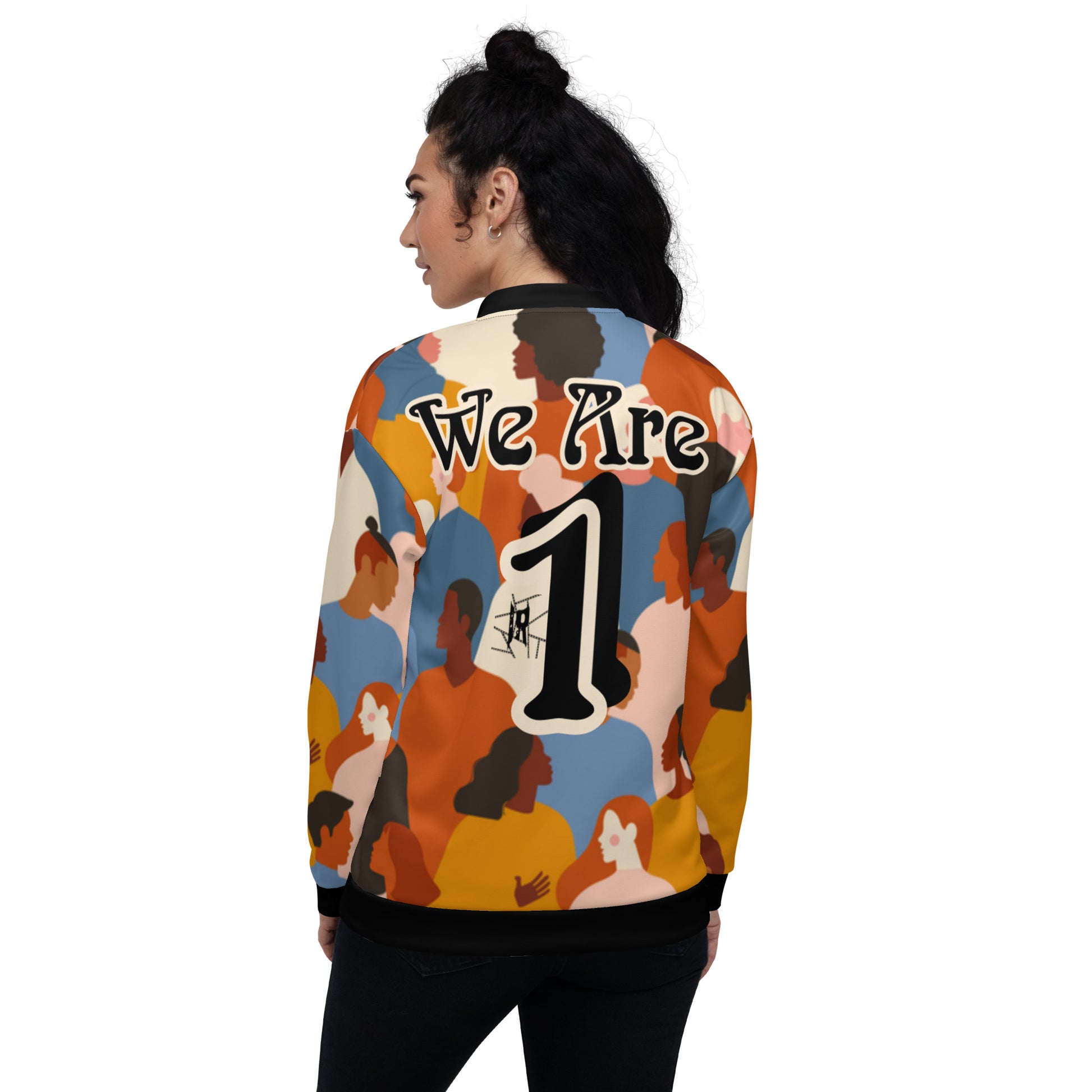 IR Unisex Bomber Jacket- United / We Are One (POD) - Imperfect Reflectionz