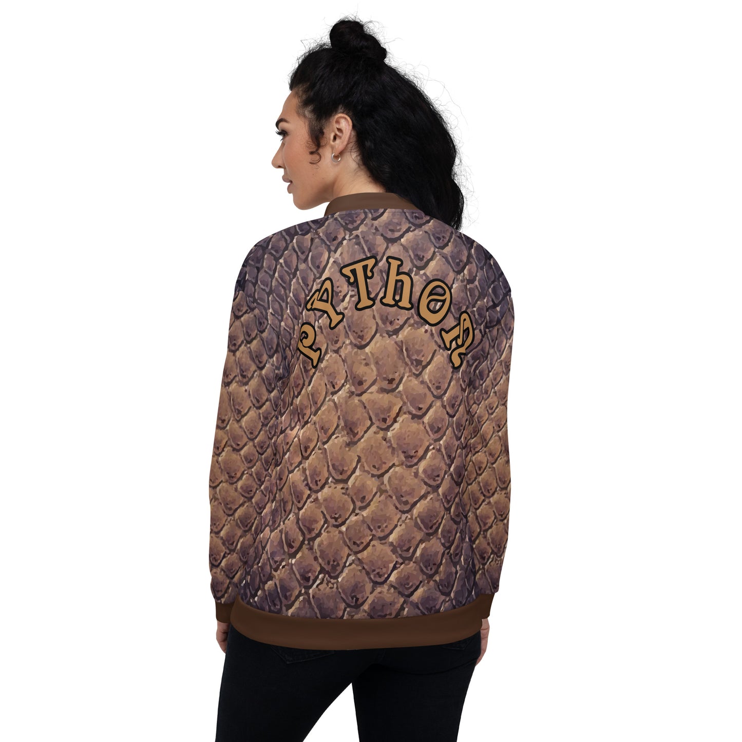 IR Unisex Bomber Jacket- PYTHON (POD) - Imperfect Reflectionz