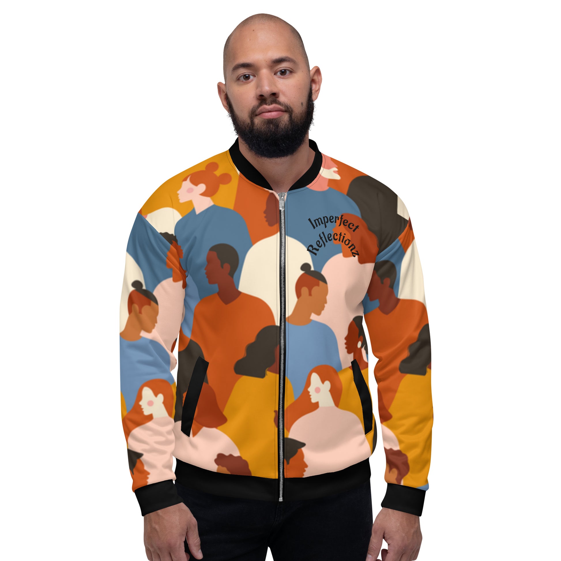 IR Unisex Bomber Jacket- United / We Are One (POD) - Imperfect Reflectionz