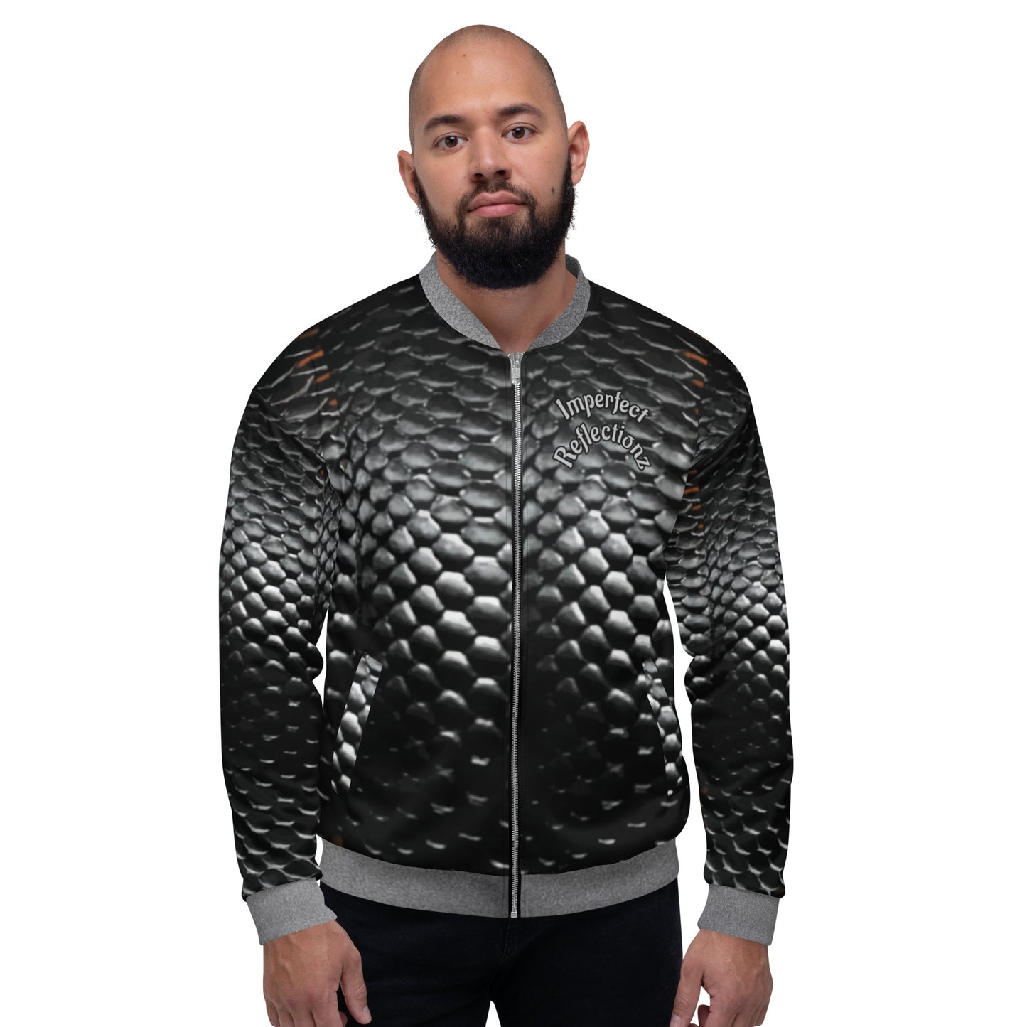 IR Unisex Bomber Jacket- MAMBA (POD) - Imperfect Reflectionz