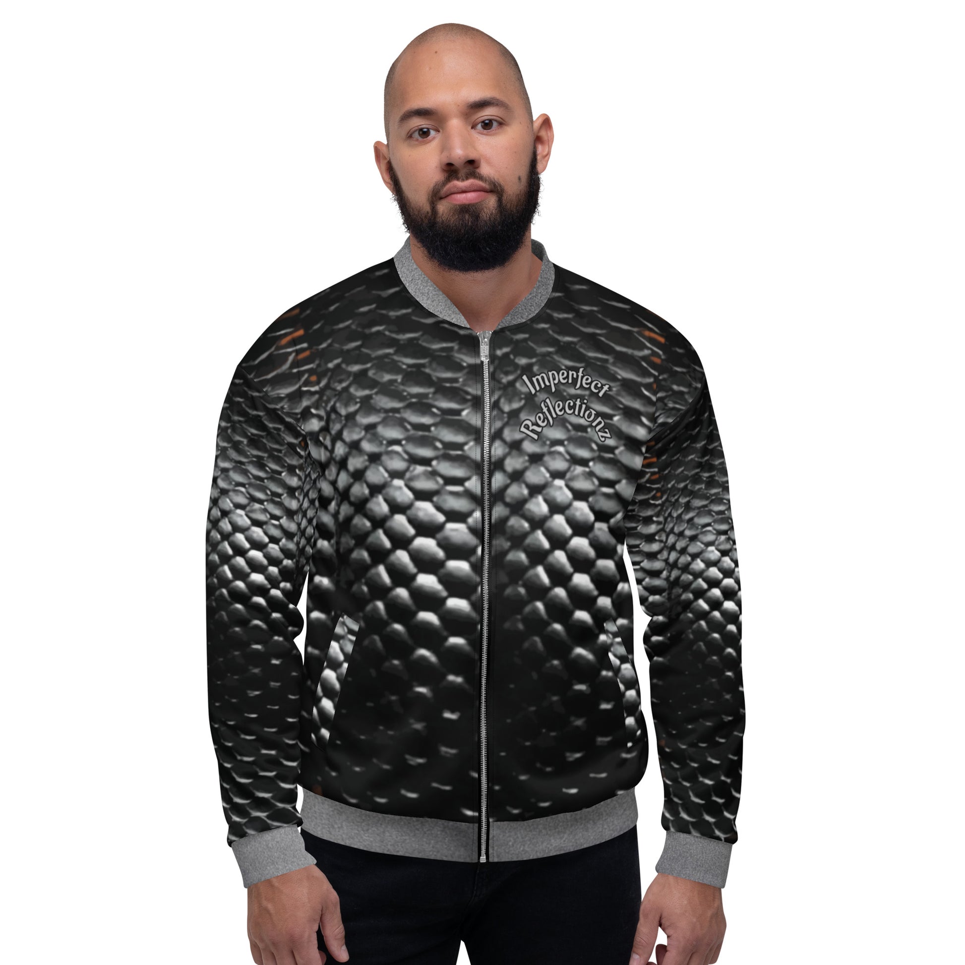 IR Unisex Bomber Jacket- MAMBA (POD) - Imperfect Reflectionz