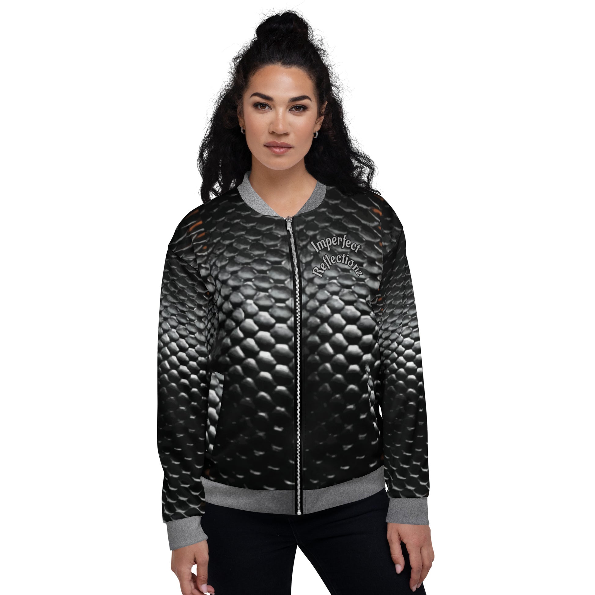 IR Unisex Bomber Jacket- MAMBA (POD) - Imperfect Reflectionz