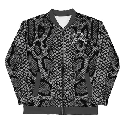 IR Unisex Bomber Jacket SnakeSkin Print (POD) - Imperfect Reflectionz