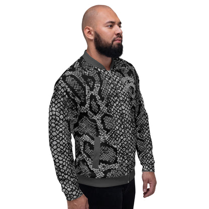 IR Unisex Bomber Jacket SnakeSkin Print (POD) - Imperfect Reflectionz