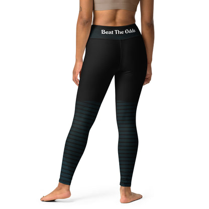 IR Mid Waisted Leggings black with small logo / I Matter - Beat the odds