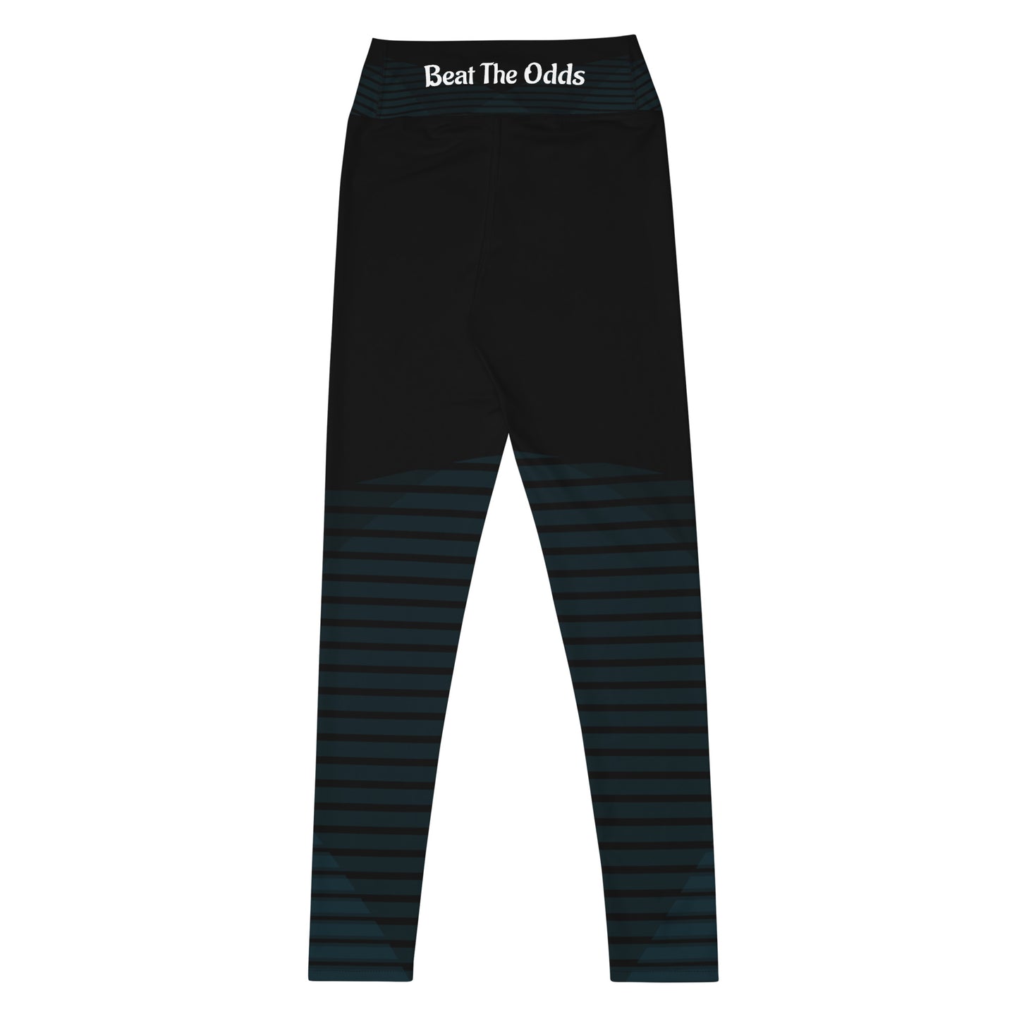 Leggings IR de cintura media negros con logo pequeño / I Matter - Beat the odds(POD)