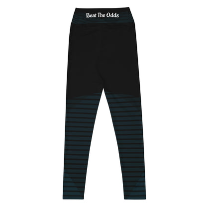 Leggings IR de cintura média preta com logotipo pequeno / I Matter - Beat the odds(POD)