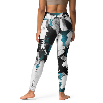 IR Mid Waisted Leggings- Abstract with small logo / I Matter - Beat the odds