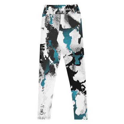 IR Mid Waisted Leggings- Abstract with small logo / I Matter - Beat the odds