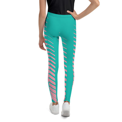 IR Youth Leggings Turquoise/Pink (POD) - Imperfect Reflectionz