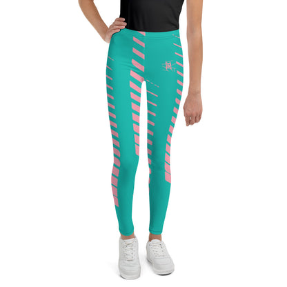 IR Youth Leggings Turquoise/Pink (POD) - Imperfect Reflectionz