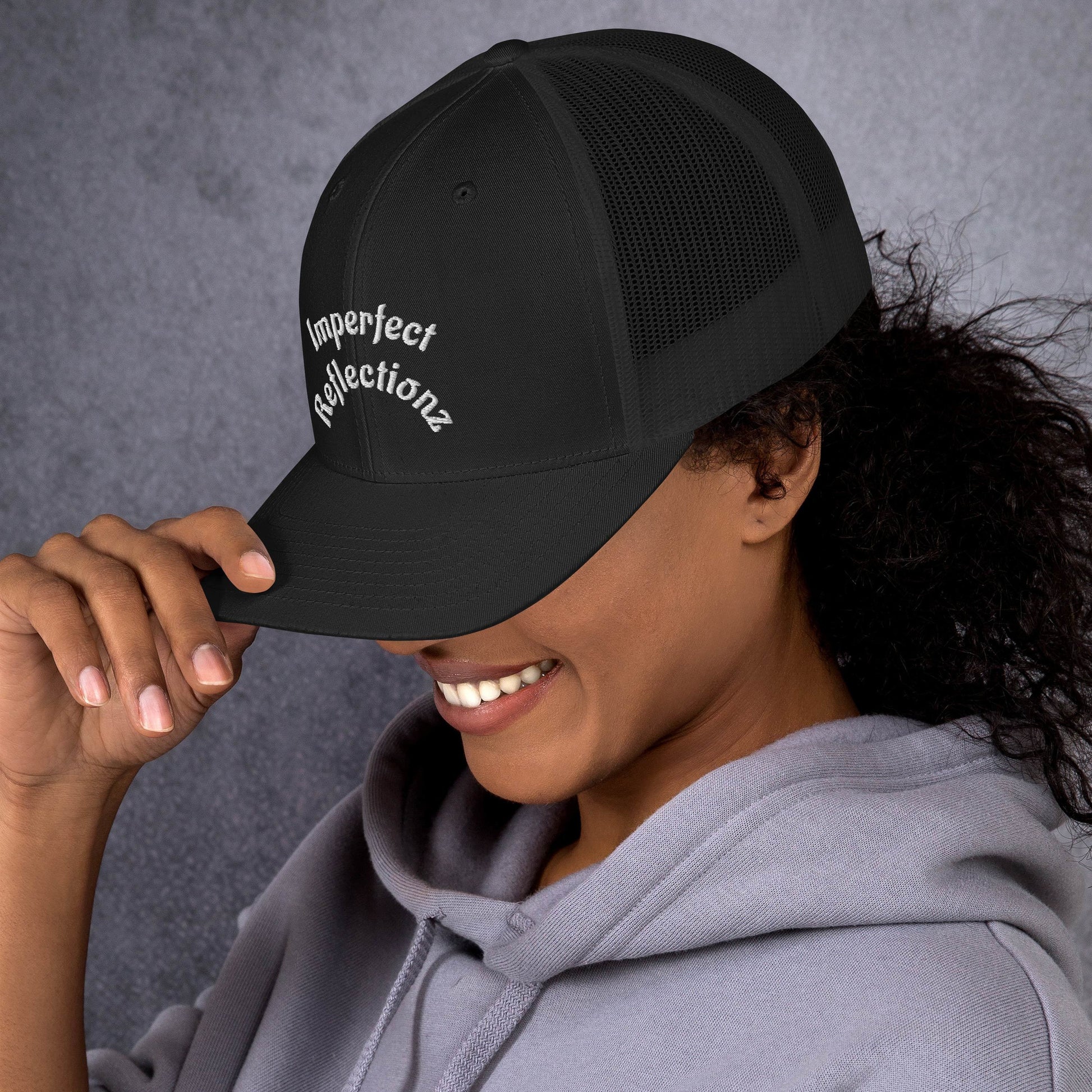 Imperfect Reflectionz Retro Trucker Cap (POD) - Imperfect Reflectionz