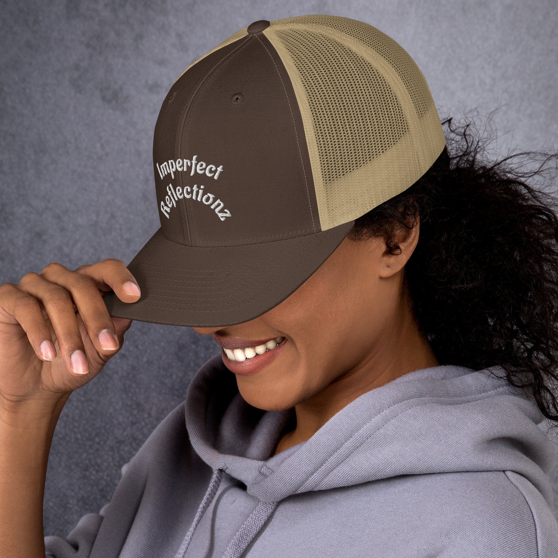 Imperfect Reflectionz Retro Trucker Cap (POD) - Imperfect Reflectionz