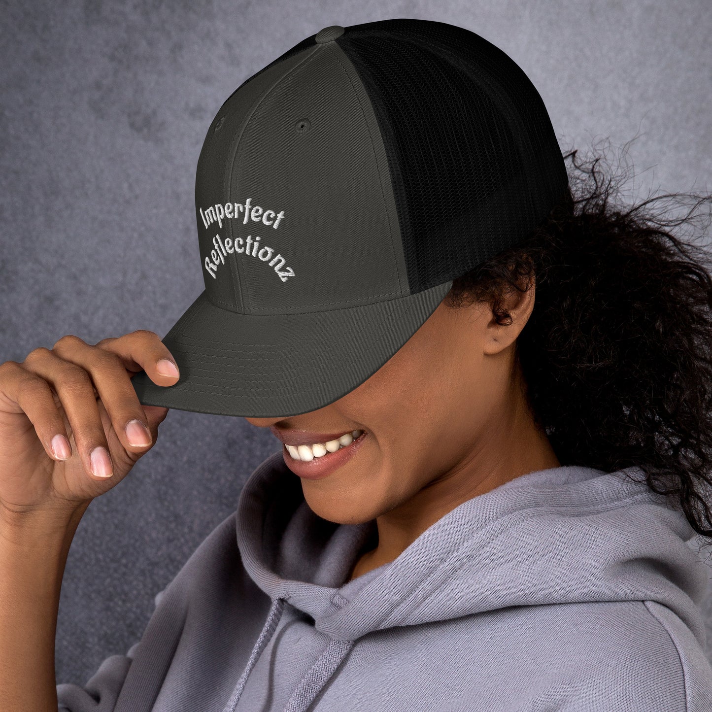 Imperfect Reflectionz Retro Trucker Cap (POD) - Imperfect Reflectionz