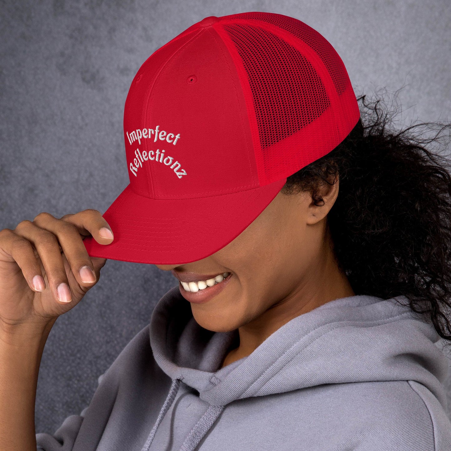 Imperfect Reflectionz Retro Trucker Cap (POD) - Imperfect Reflectionz