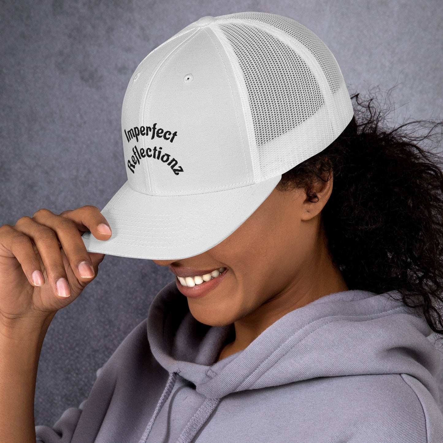 Imperfect Reflectionz Retro Trucker Cap (POD) - Imperfect Reflectionz