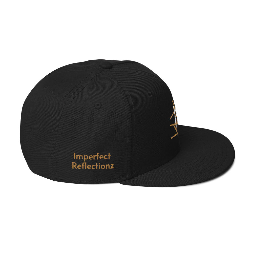 IR Snapback Hat Black/Purple (POD) - Imperfect Reflectionz