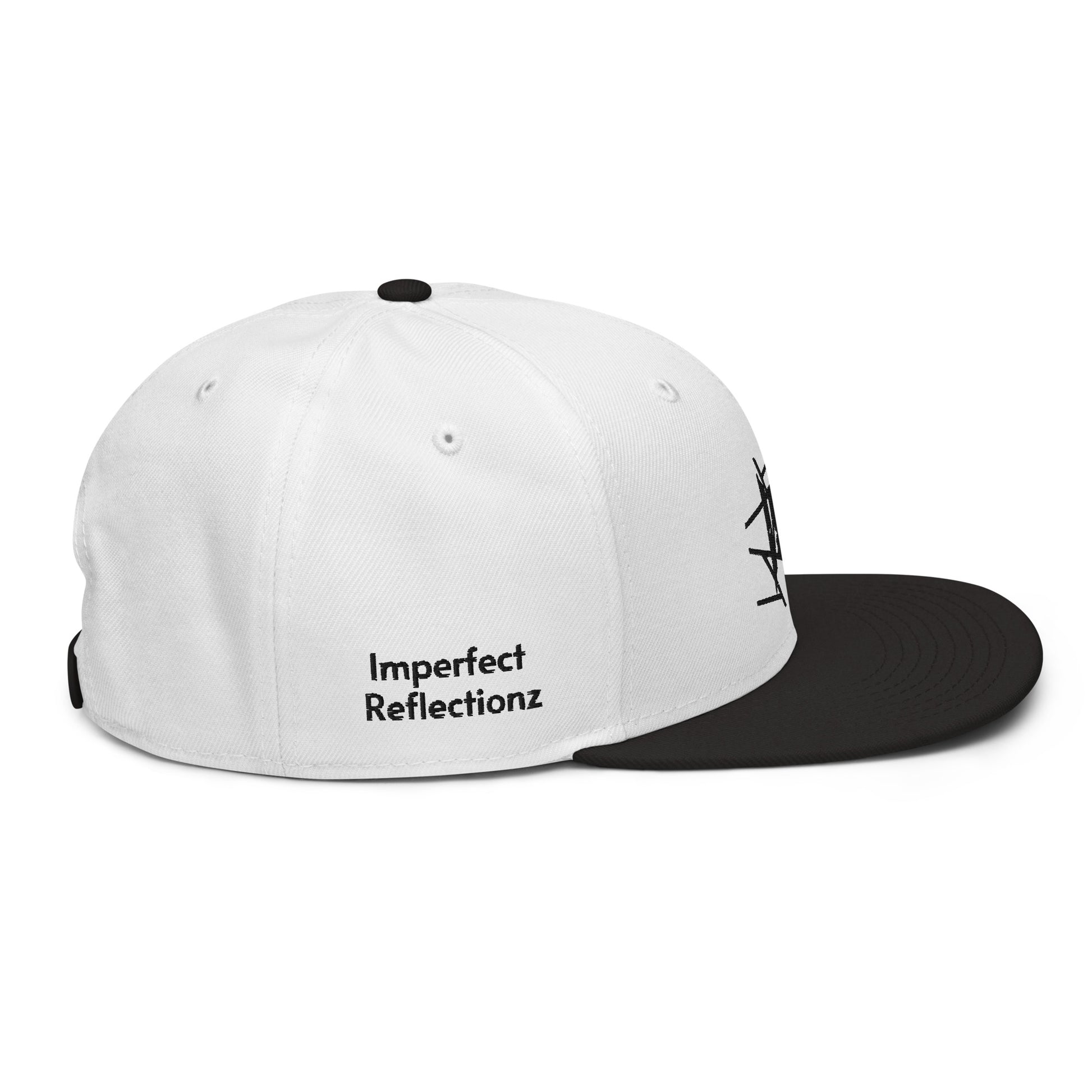 IR Snapback Hat White/Black (POD) - Imperfect Reflectionz