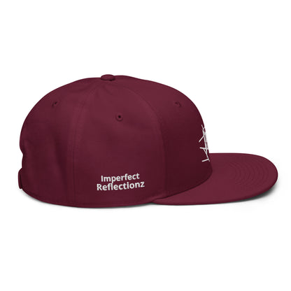 IR Snapback Hat with white logo (POD) - Imperfect Reflectionz