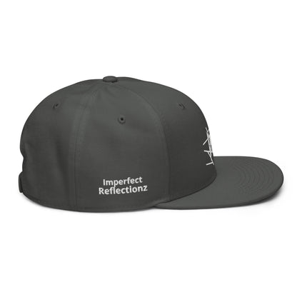 IR Snapback Hat with white logo (POD) - Imperfect Reflectionz