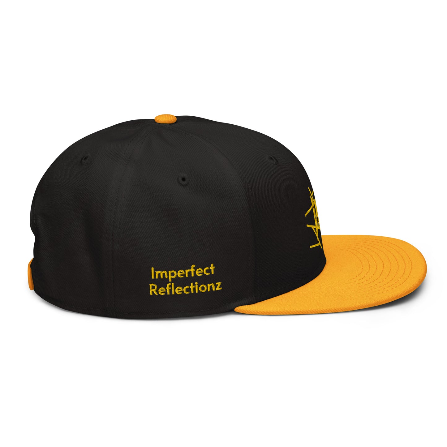 IR Snapback Hat Black/Gold (POD) - Imperfect Reflectionz