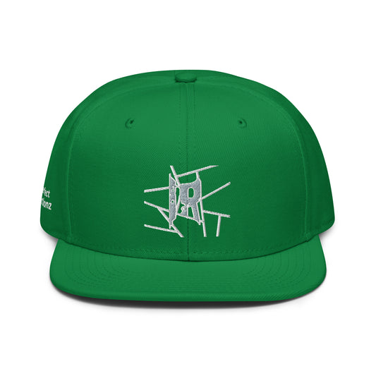 IR Snapback Hat with silver/white logo (POD) - Imperfect Reflectionz