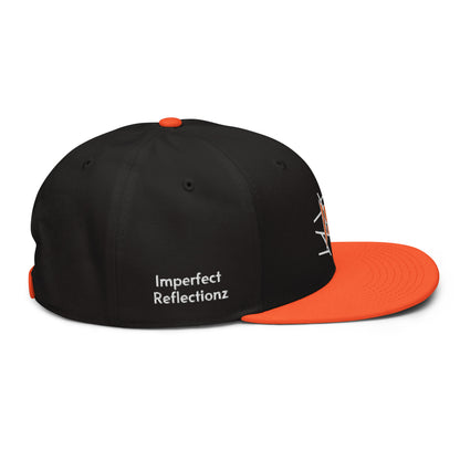 IR Snapback Hat Black/Orange (POD) - Imperfect Reflectionz