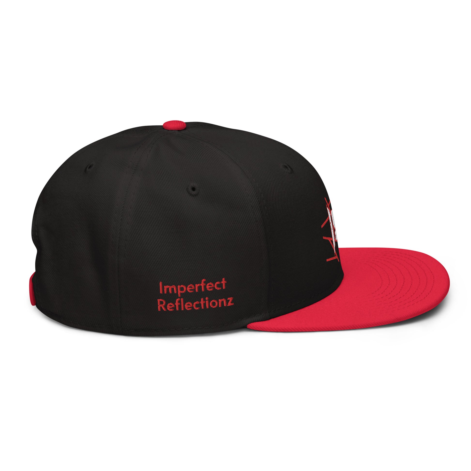 IR Snapback Hat Black/Red (POD) - Imperfect Reflectionz