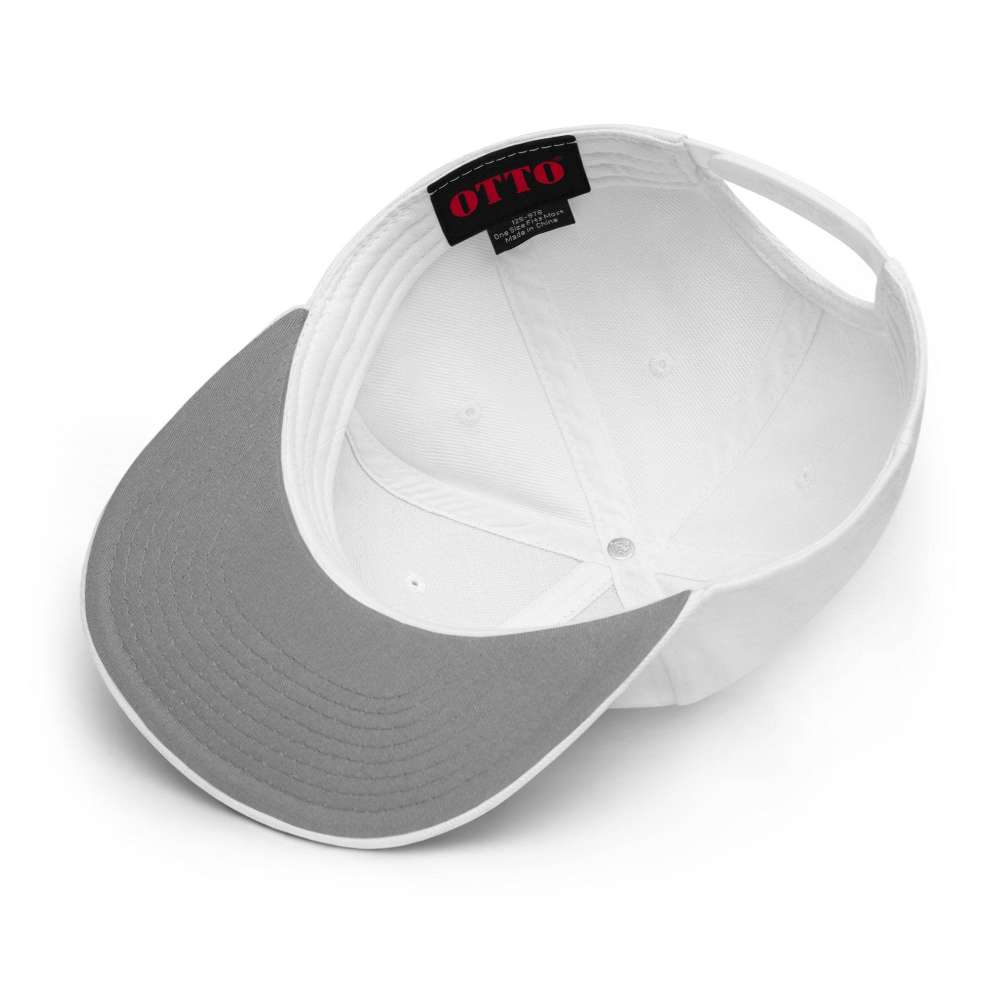 IR Snapback Hat with burgundy logo (POD) - Imperfect Reflectionz