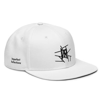 IR Snapback Hat with black logo (POD) - Imperfect Reflectionz