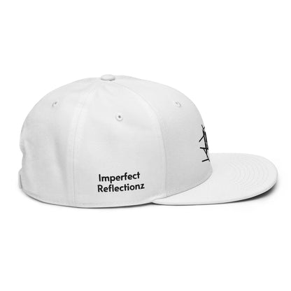 IR Snapback Hat with black logo (POD) - Imperfect Reflectionz